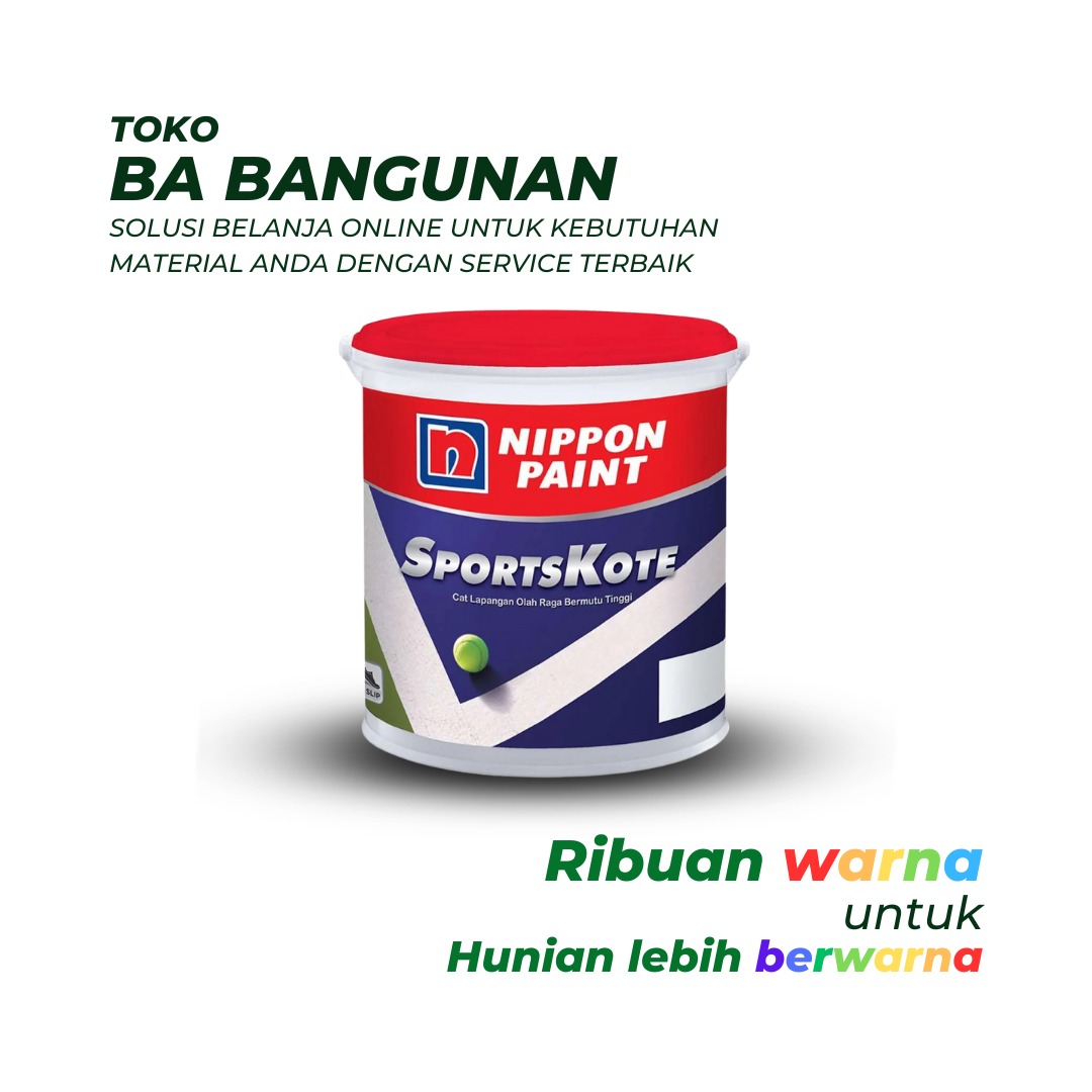 NIPPON PAINT SPORTSKOTE CAT LAPANGAN (CAT LANTAI) Galon 5KG