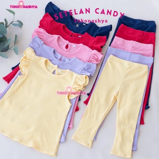 Image of Tokonashya 6-36 Bulan Setelan Bayi Perempuan CANDY