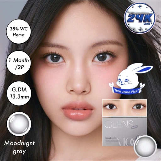 Image of SOFTLENS PREMIUM  IMPOR MEREK OLENS ORI KOREA MOODNIGHT GRAY (ABU)1 MONTH/BULANAN