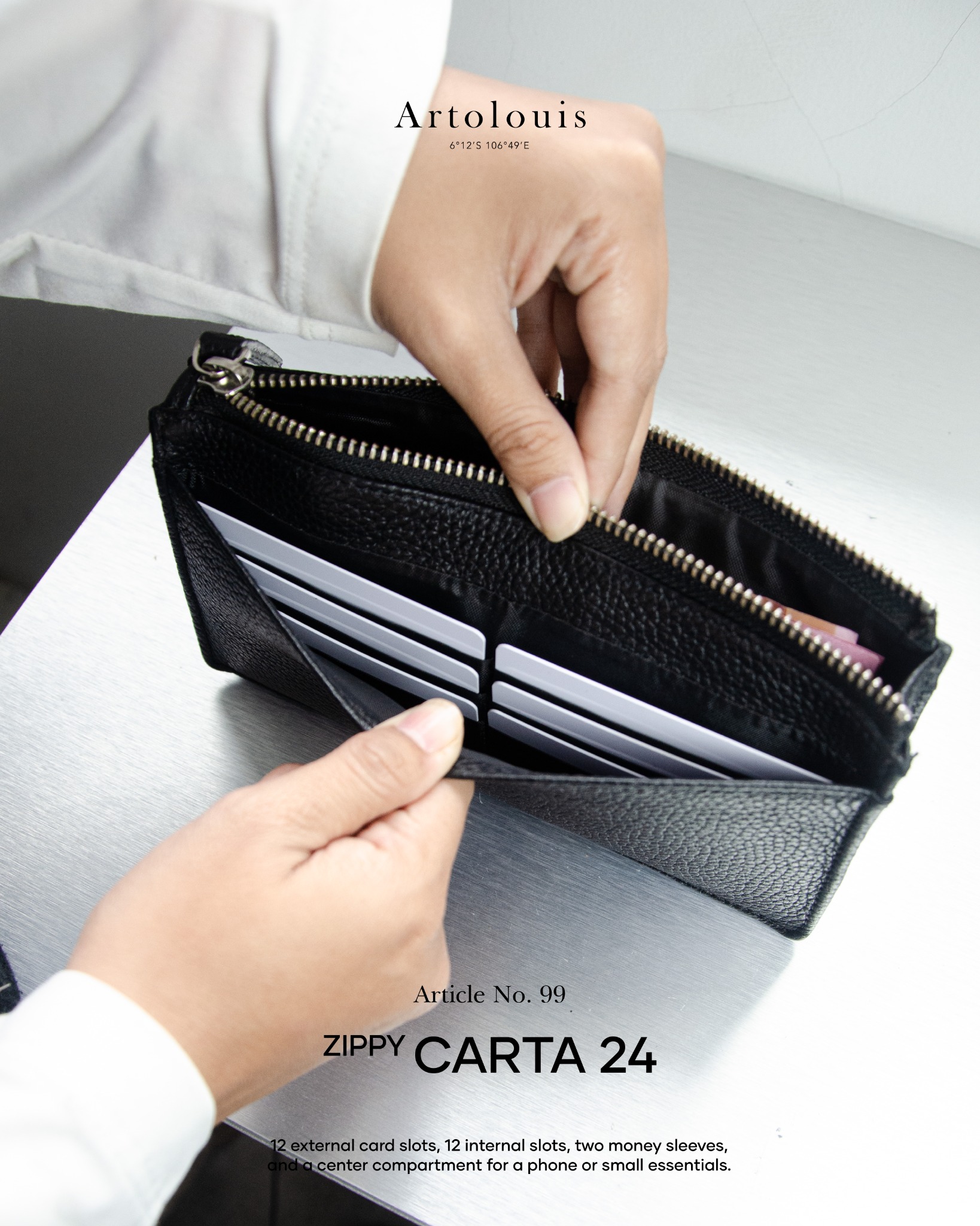 Artolouis Article No.99 - Zippy Carta 24 - Zipper Wallet