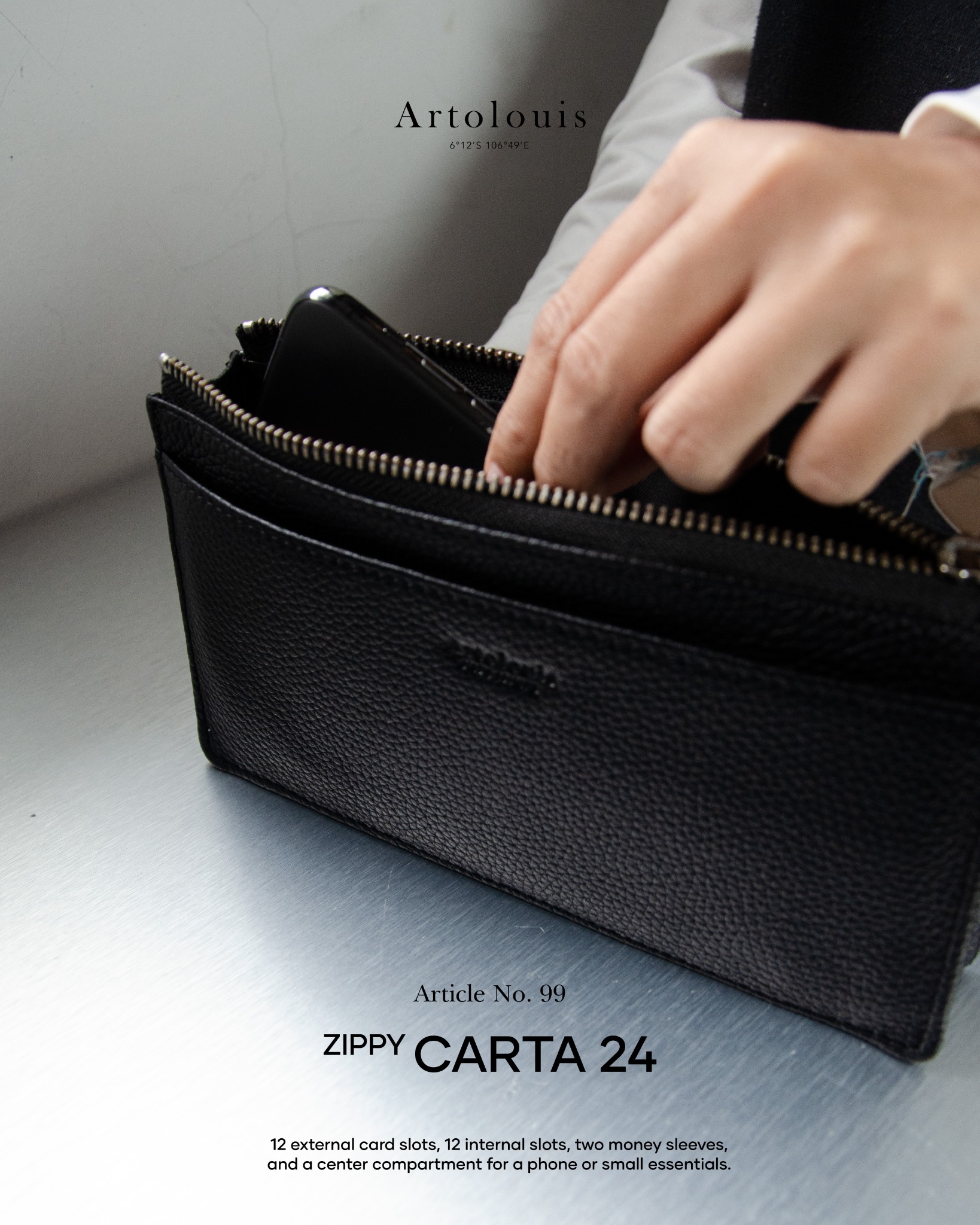 Artolouis Article No.99 - Zippy Carta 24 - Zipper Wallet