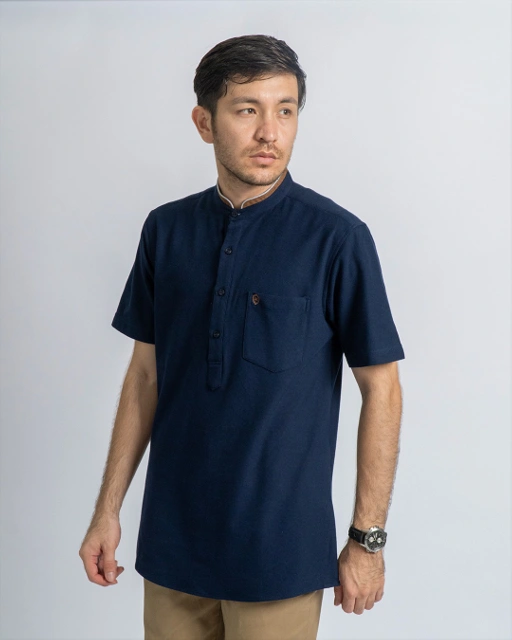 Image of Makhtab Kurta Aydin Navy