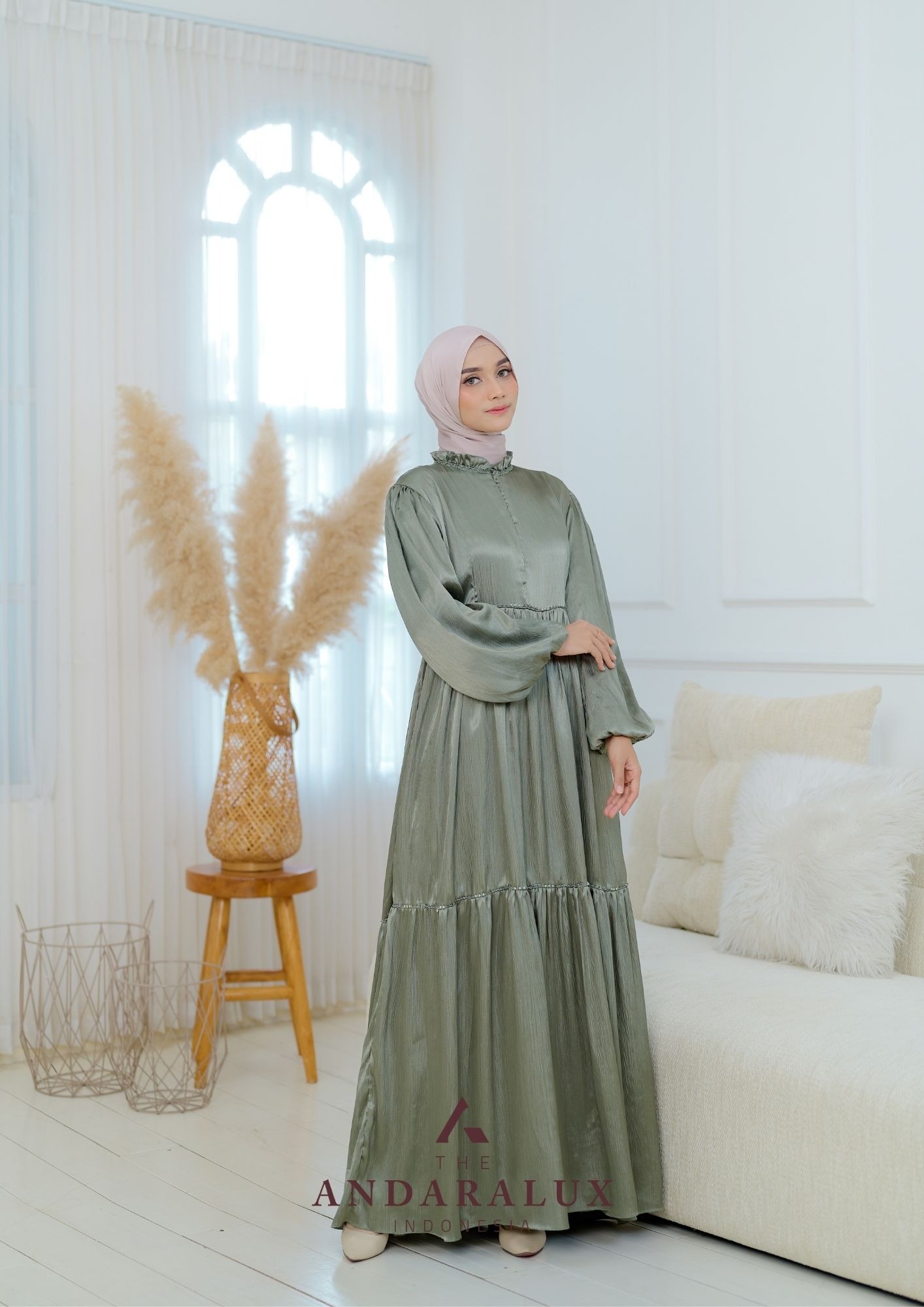 Camilla Dress Laurel Green