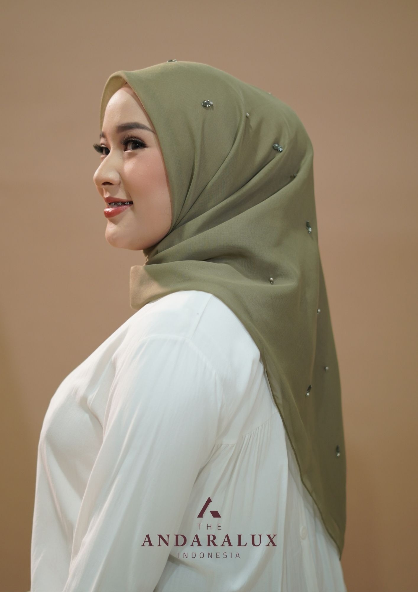 Hijab Paris Beads Kaira Green Series