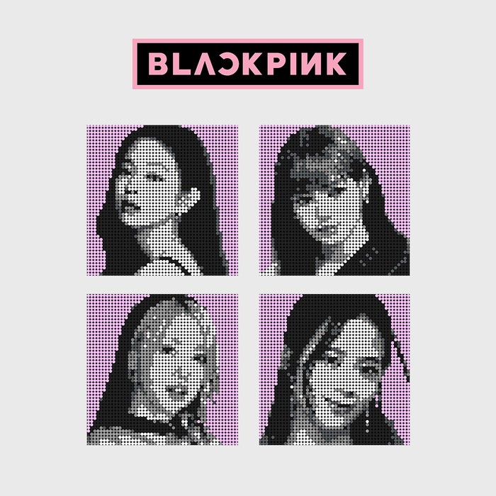 Poksel - Blackpink (Fan Version) - Monochrome Pixel Art / Mosaic