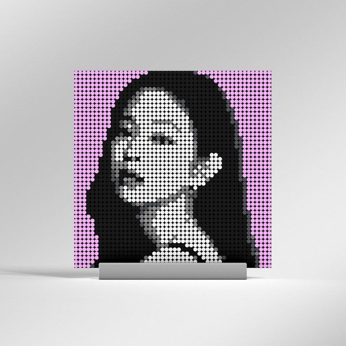 Poksel - Blackpink (Fan Version) - Monochrome Pixel Art / Mosaic