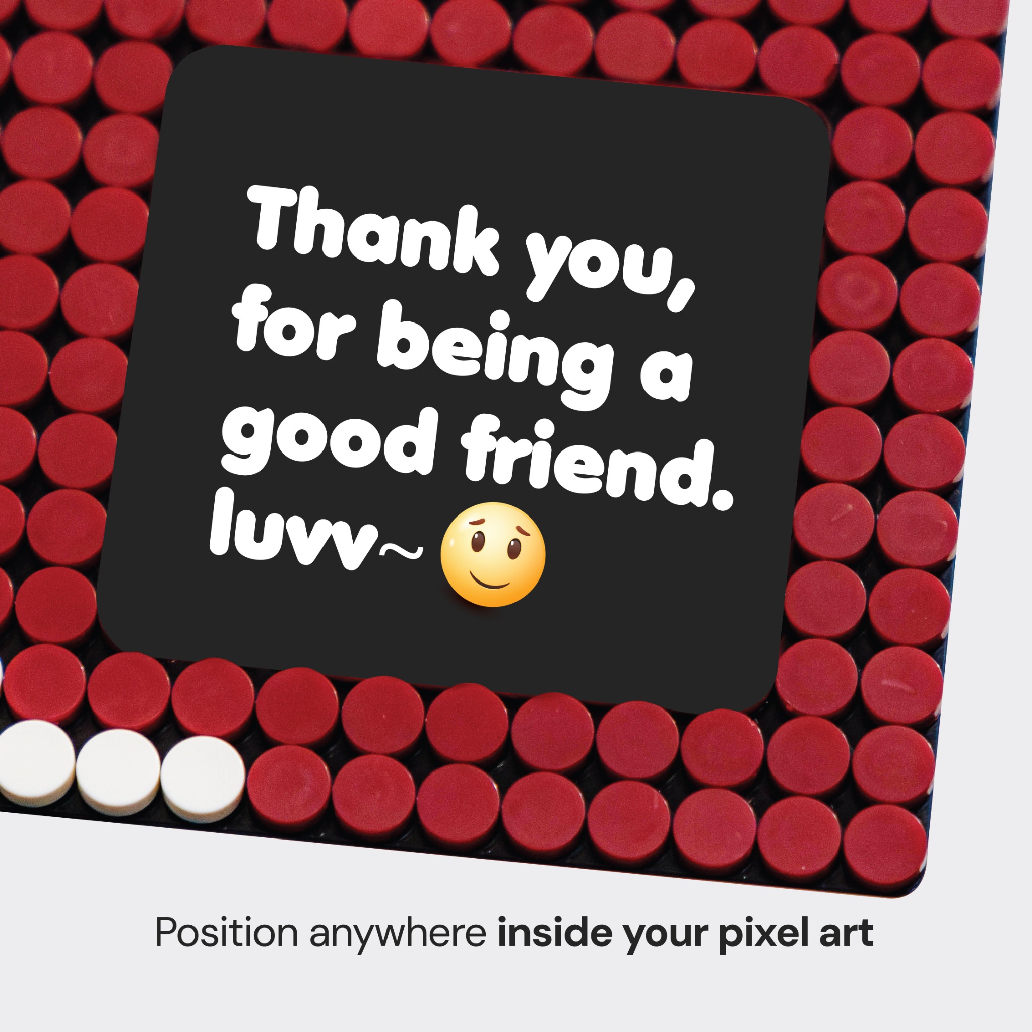 Poksel - Custom Sticker Nameplate for Pixel Portrait Art