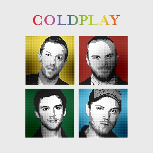 Image of Poksel - Coldplay (Fan Version) - Monochrome Pixel Art / Mosaic