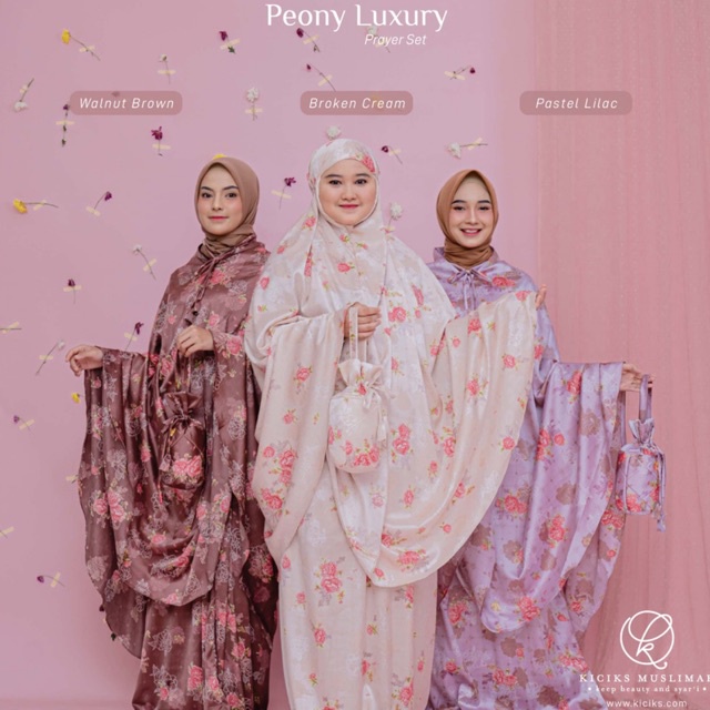 Kiciks - Mukena Peony Luxury Prayer Set 2 in 1