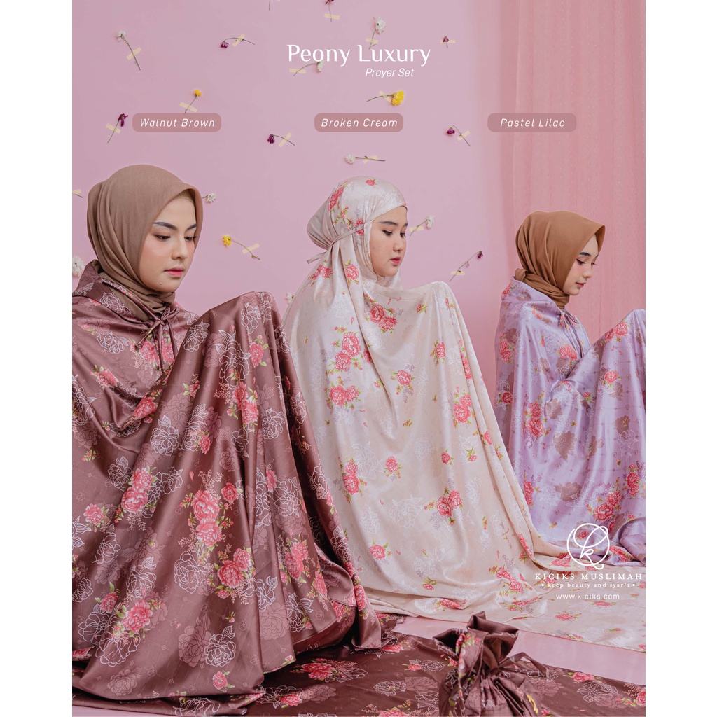 Kiciks - Mukena Peony Luxury Prayer Set 2 in 1
