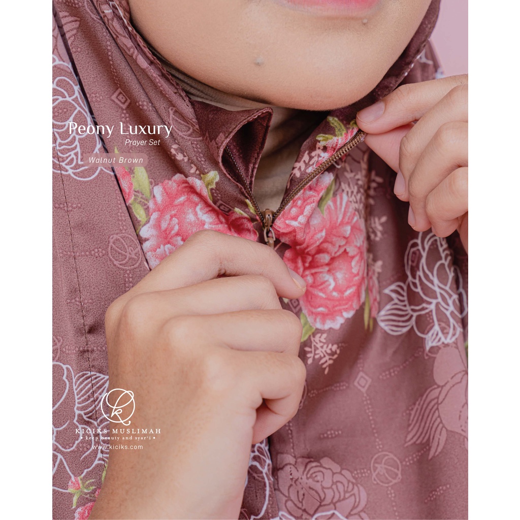 Kiciks - Mukena Peony Luxury Prayer Set 2 in 1