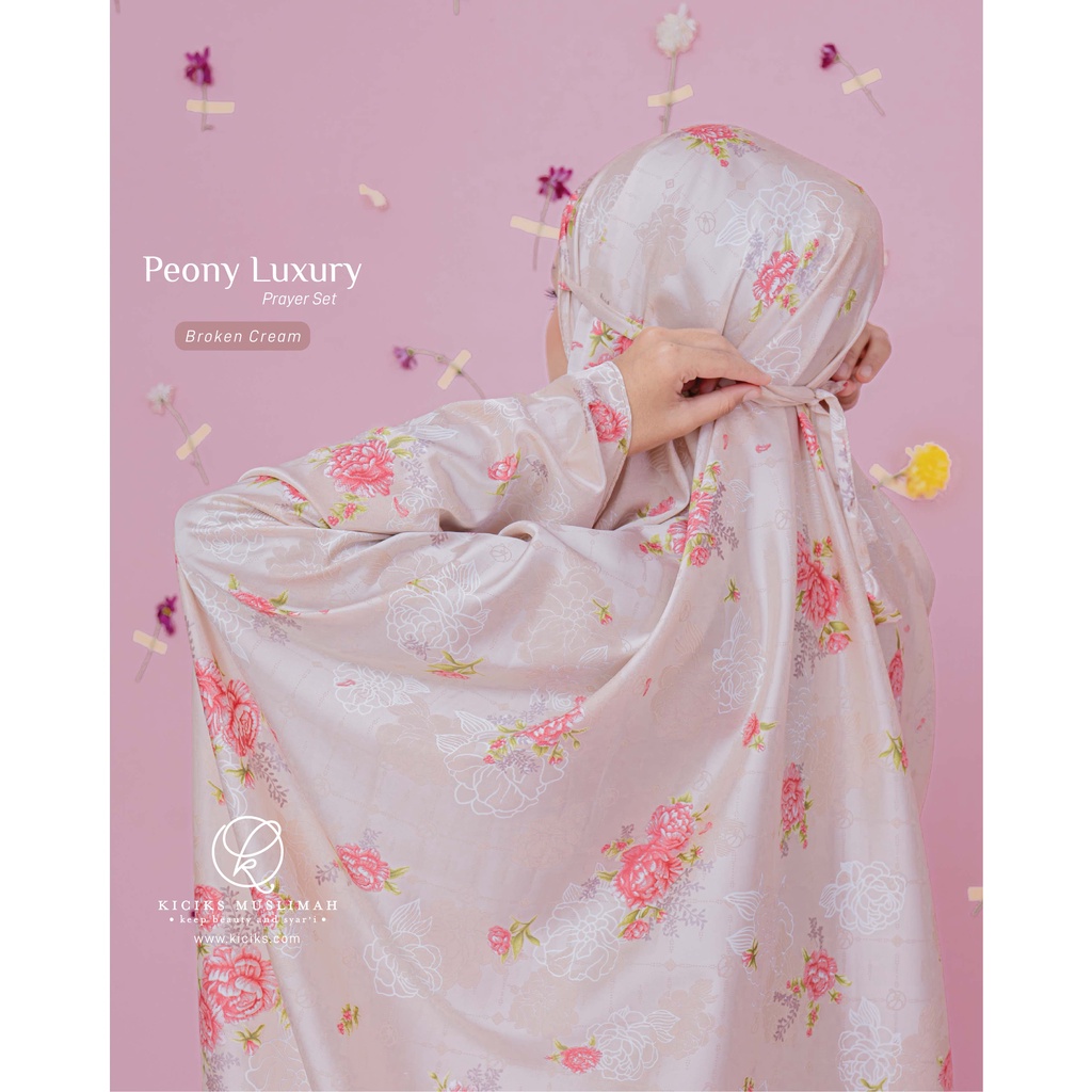 Kiciks - Mukena Peony Luxury Prayer Set 2 in 1