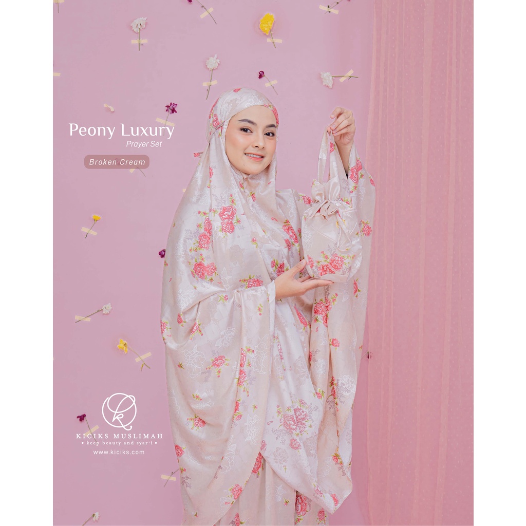 Kiciks - Mukena Peony Luxury Prayer Set 2 in 1