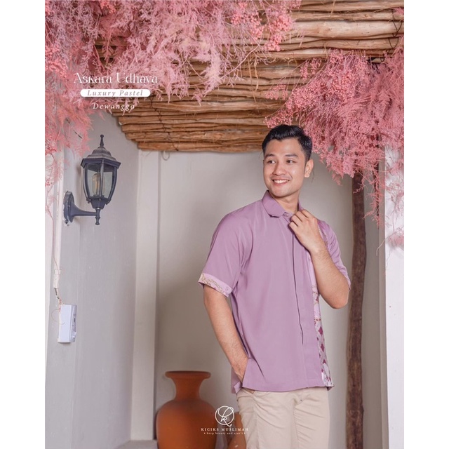 Kiciks - Kemeja Dewasa Motif Askara Udhaya | Warna Pastel