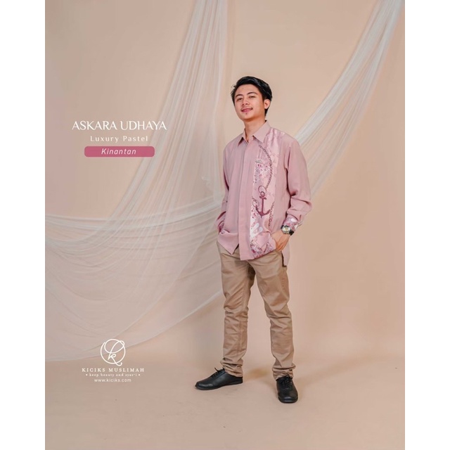 Kiciks - Kemeja Dewasa Motif Askara Udhaya | Warna Pastel