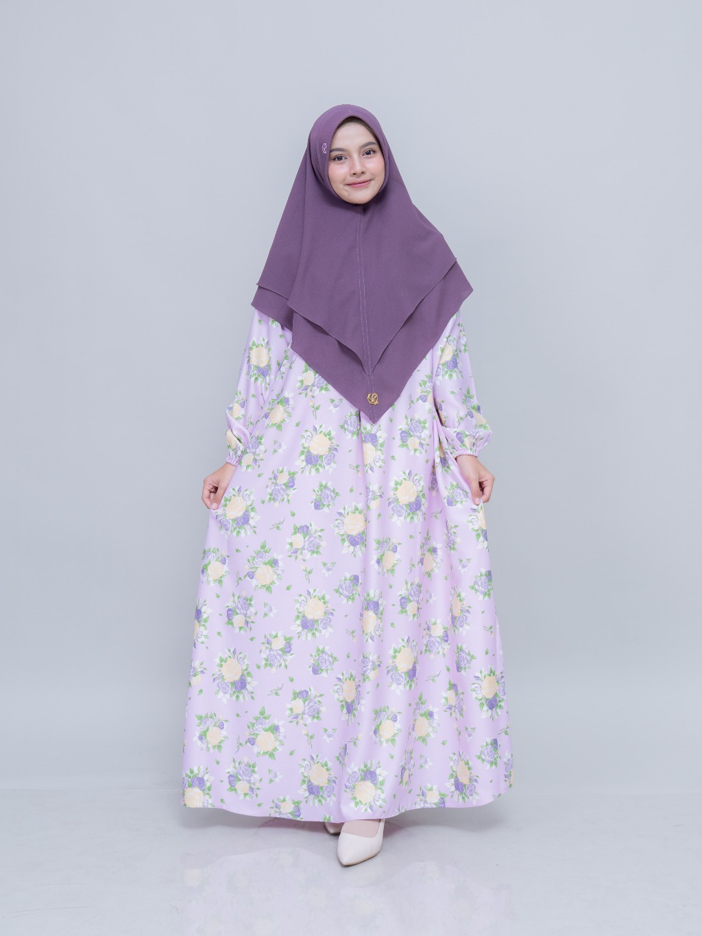 KIciks - Pakaian Muslim Wanita - Dress Busui - Motif Aina