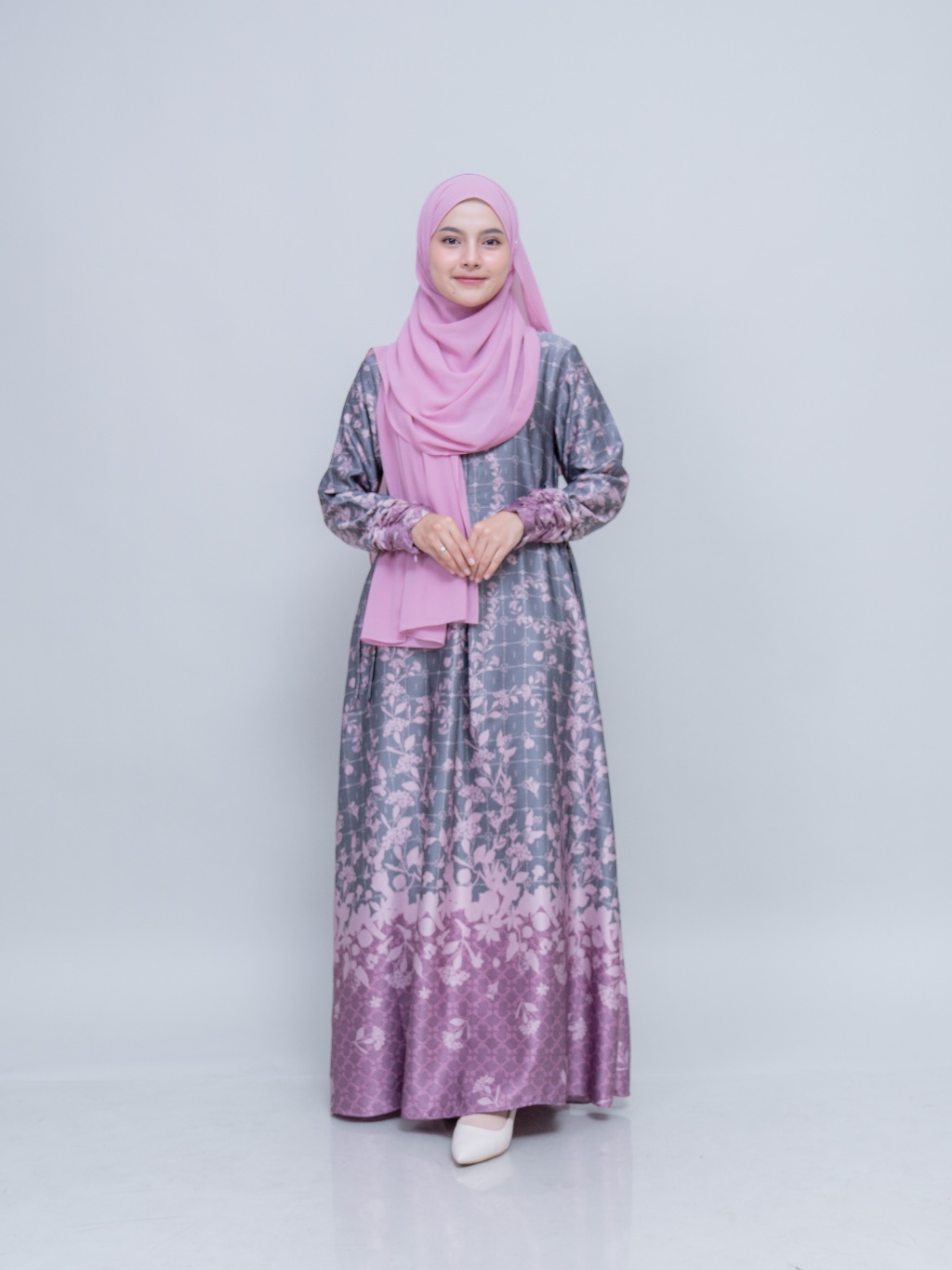 Kiciks - Dress Motif Rempah Premium Series | Oxford Purple
