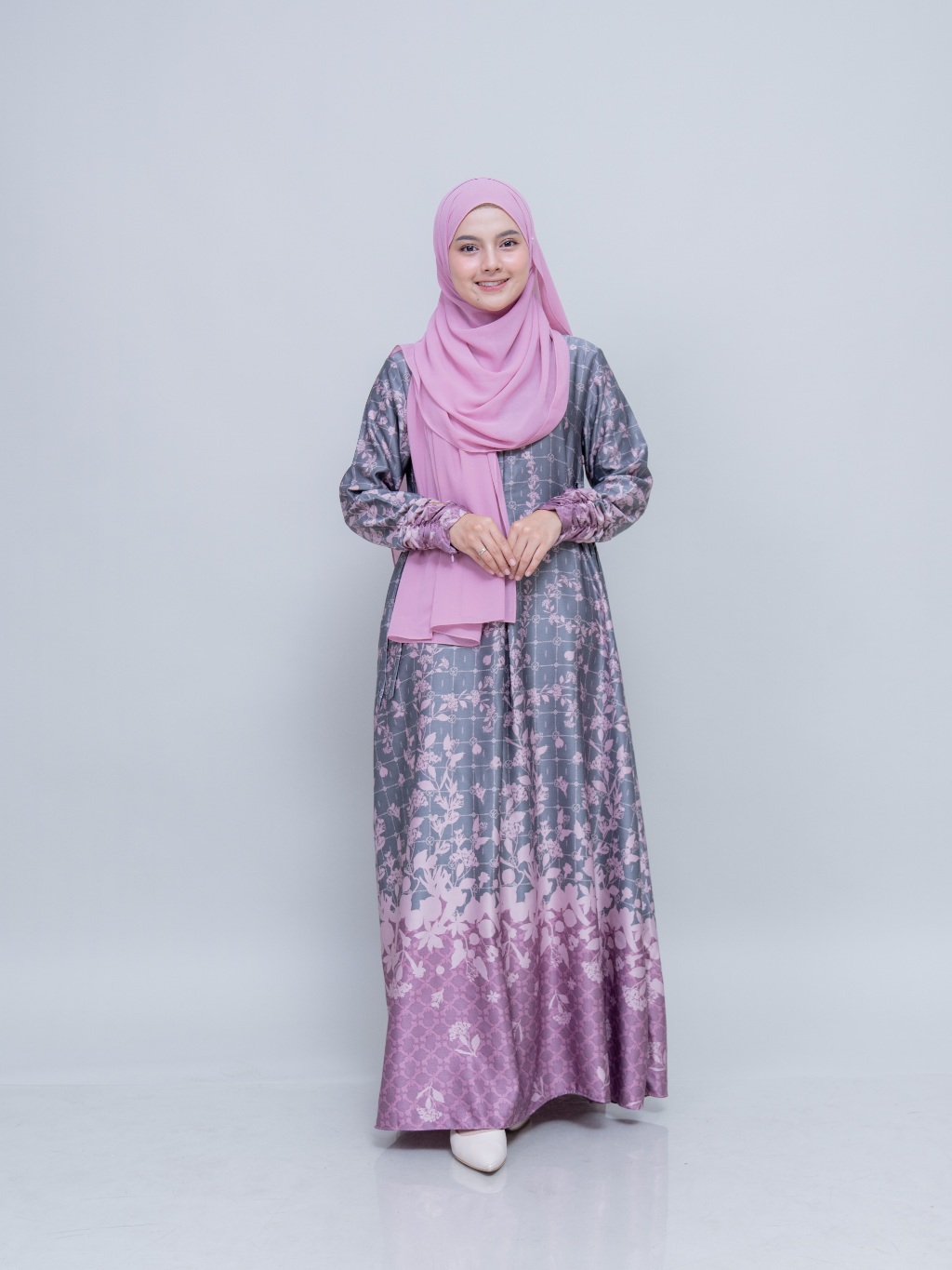 Kiciks - Dress Motif Rempah Premium Series | Oxford Purple