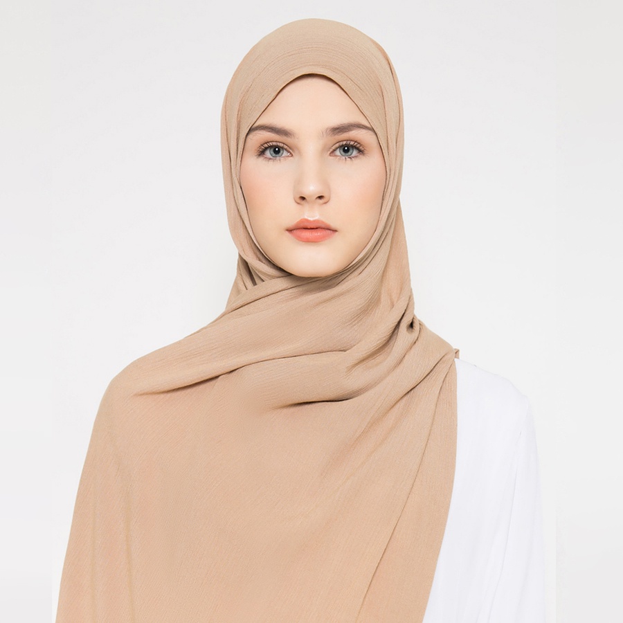 PARTE Crinkle Shawl - Latte