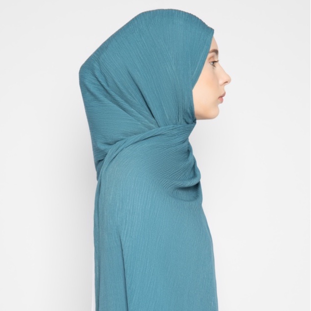 PARTE Crinkle Shawl - Seafoam