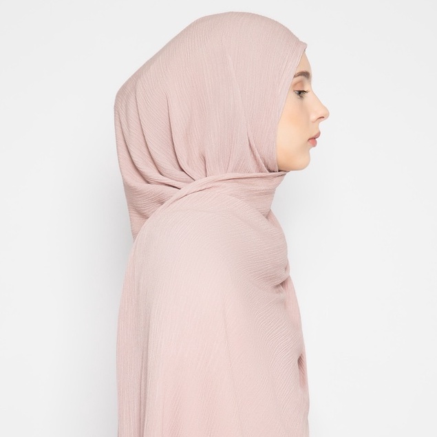 PARTE Crinkle Shawl - Rosewood