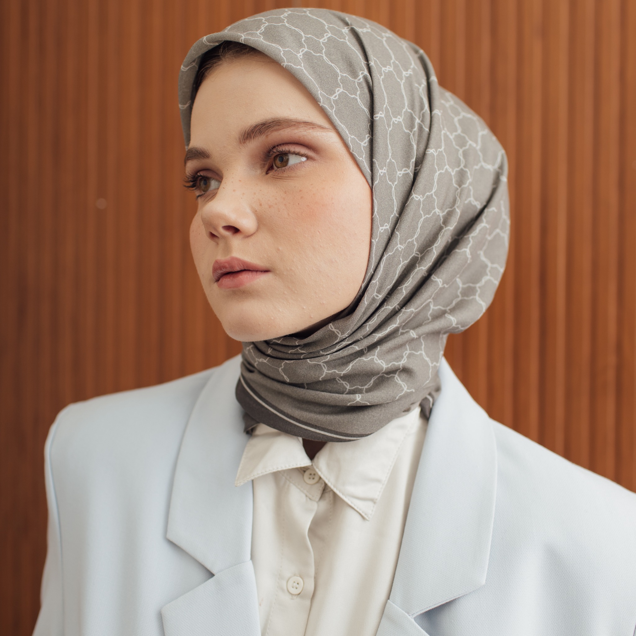 PARTE Primrose Classic Printed Scarf Hijab Motif