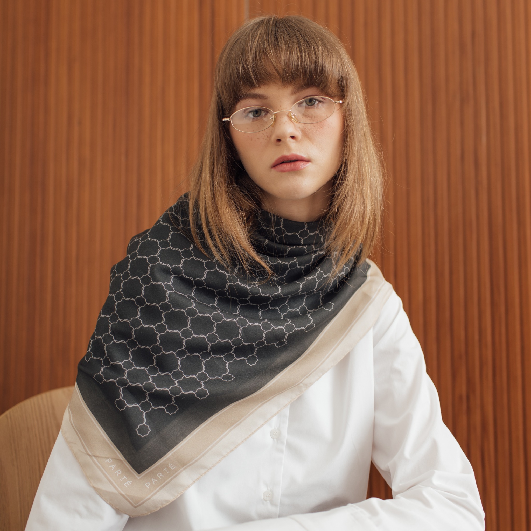 PARTE Primrose Classic Printed Scarf Hijab Motif