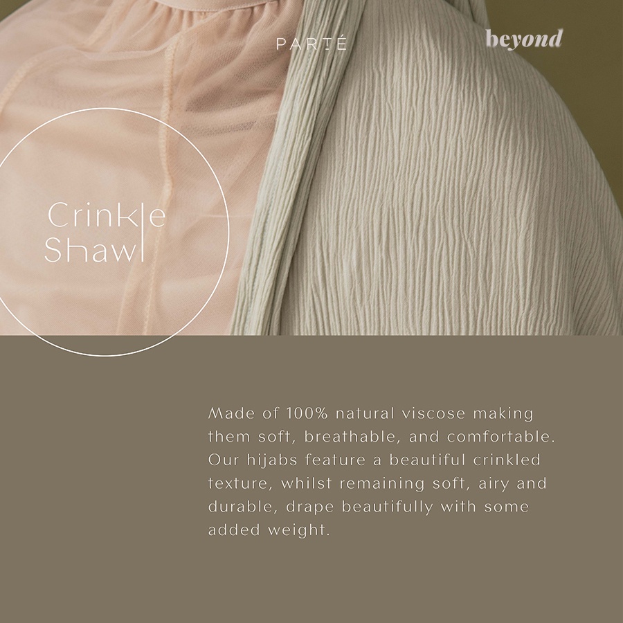 PARTE Crinkle Shawl - Sage