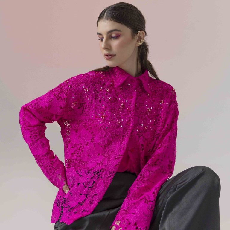 PARTE Sagitta Lace Top