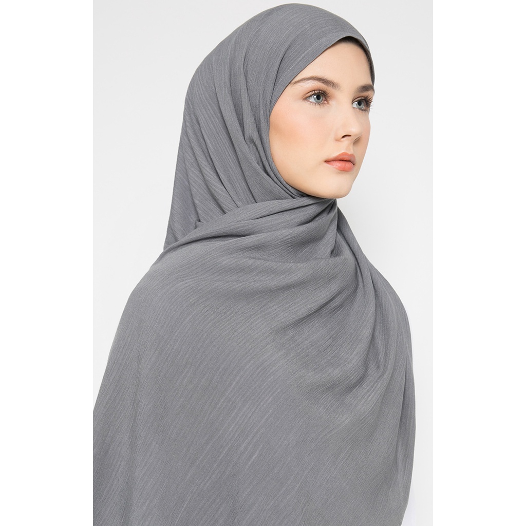 PARTE Crinkle Shawl - Grey