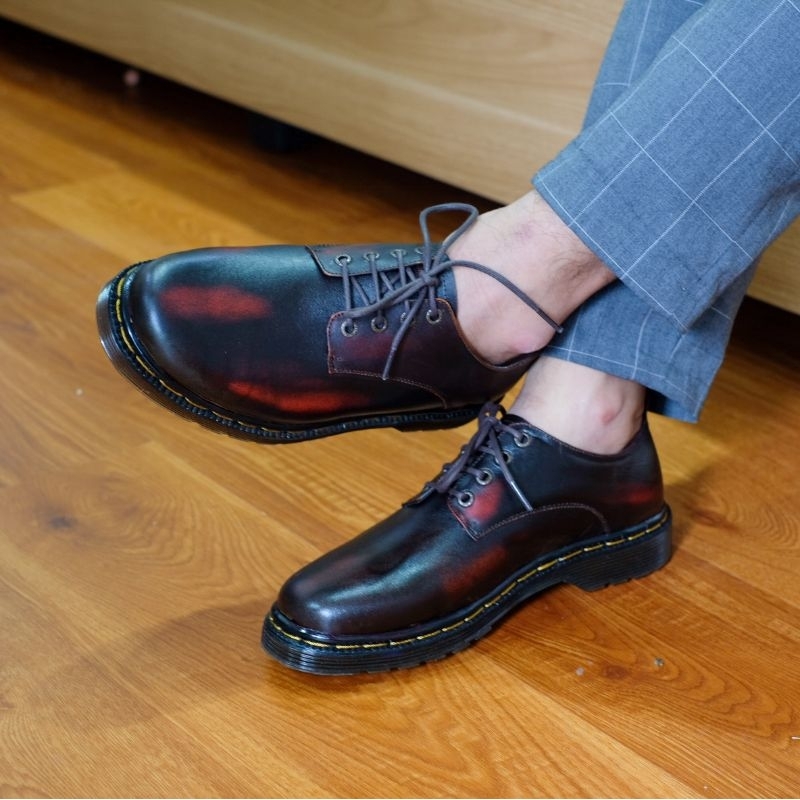 AZCOST - Sepatu Boots Pria  Bilson Burgundy