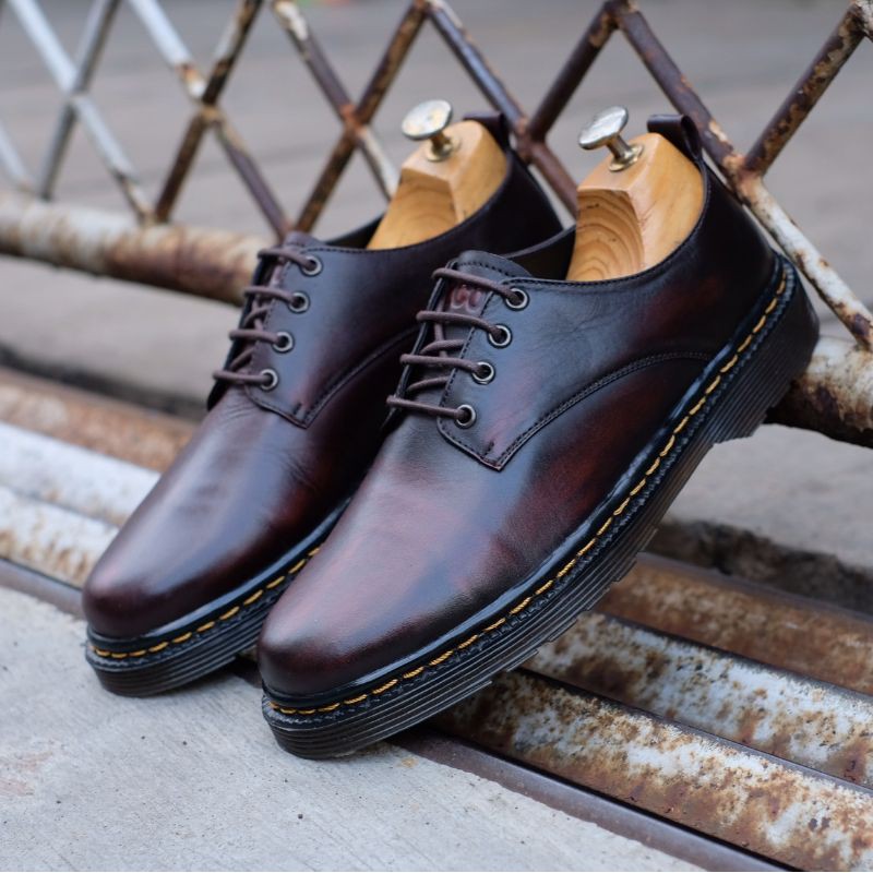 AZCOST - Sepatu Boots Pria  Bilson Burgundy