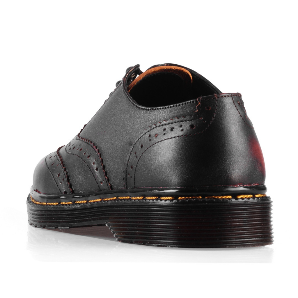 AZCOST - Sepatu Boots Pria Wingtip Burgundy