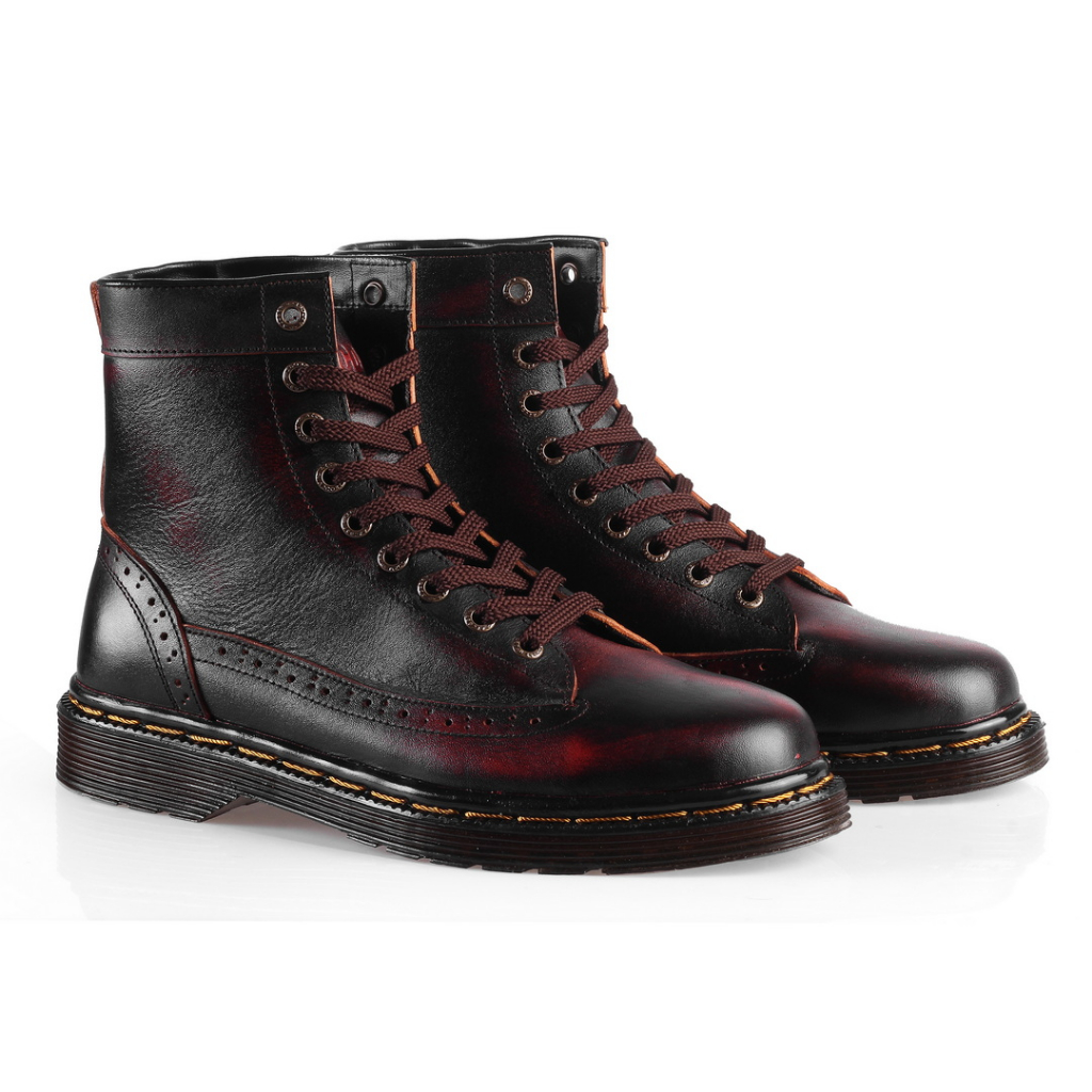 AZCOST - Sepatu Boots Pria Allison Kulit Asli