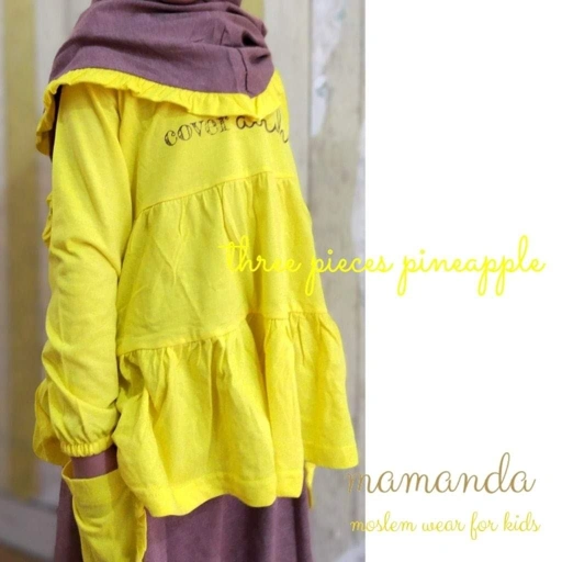 Image of Gamis Anak Mamanda Three Pieces | Pineapple