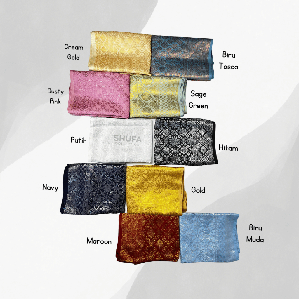 Sarung Songket Kain Samping Batik Khas Melayu Cocok Baju Teluk Belanga