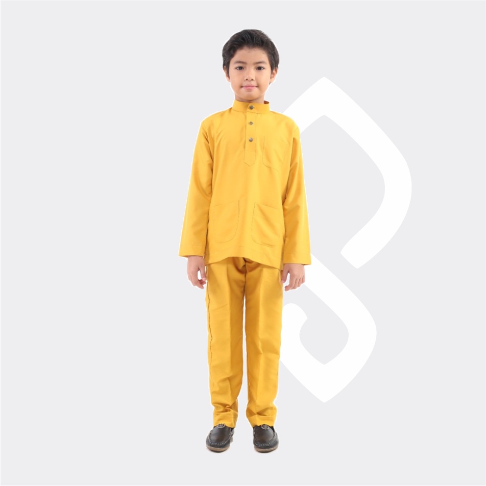 Baju Setelan Koko Anak Muslim 1-14 Tahun Motif Melayu Laki Laki Bahan Satin Premium