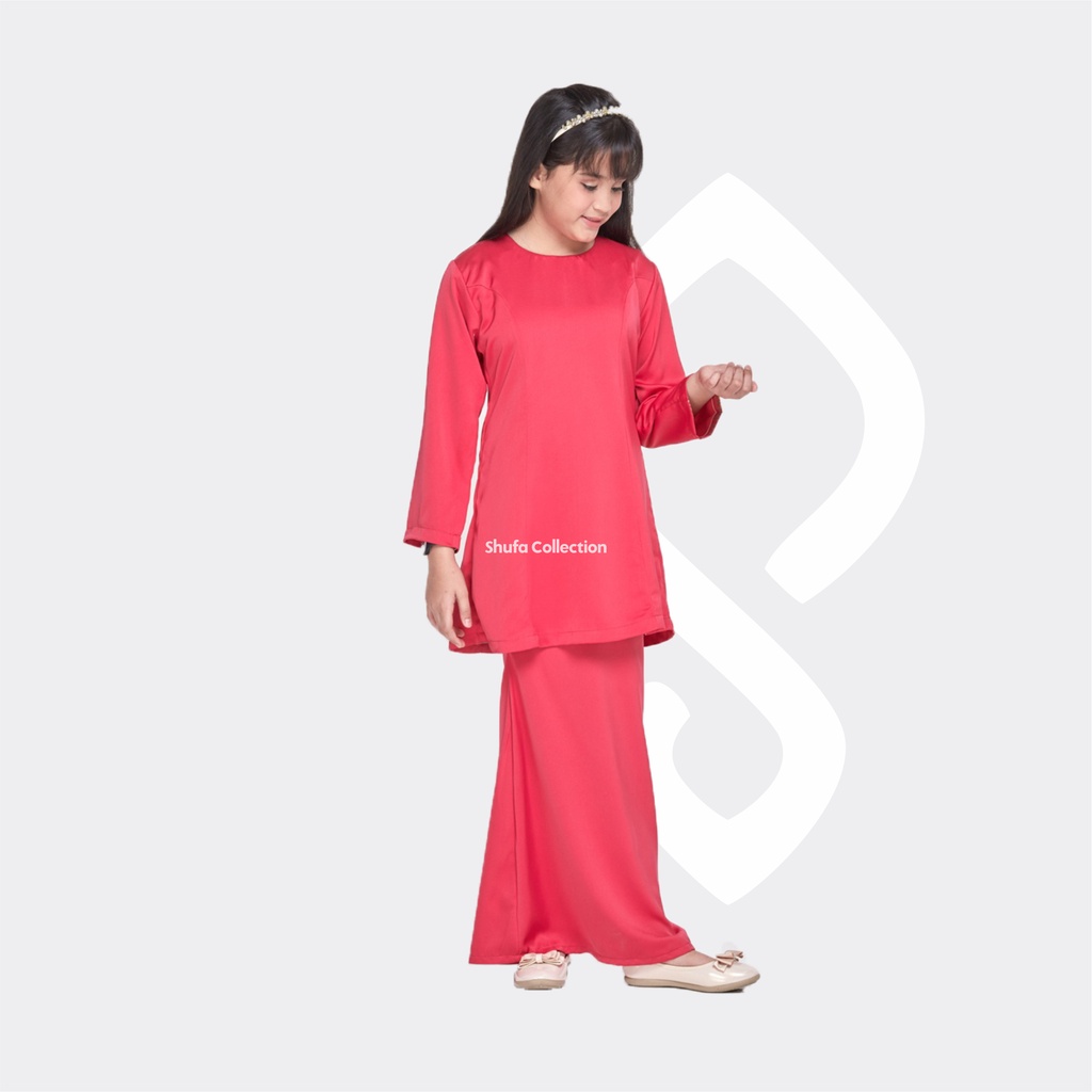 Baju Setelan Kurung Anak Melayu Perempuan Modern Adat Malaysia Wanita Fanta