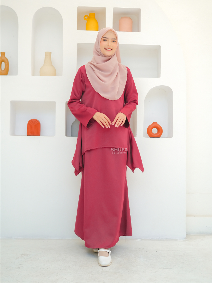 Baju Kurung Melayu Wanita Modern Setelan Malaysia Perempuan
