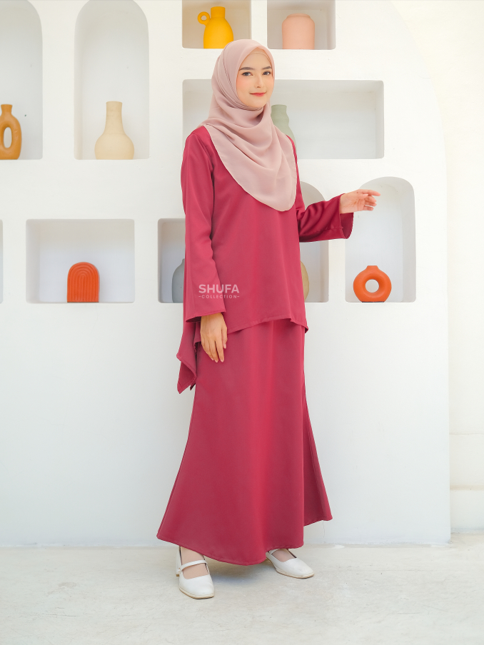 Baju Kurung Melayu Wanita Modern Setelan Malaysia Perempuan