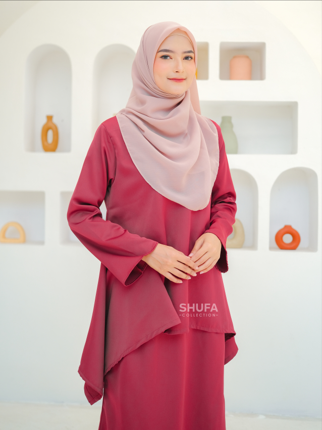 Baju Kurung Melayu Wanita Modern Setelan Malaysia Perempuan