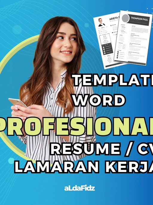 Image of Template Word Professional Resume / CV Lamaran Kerja