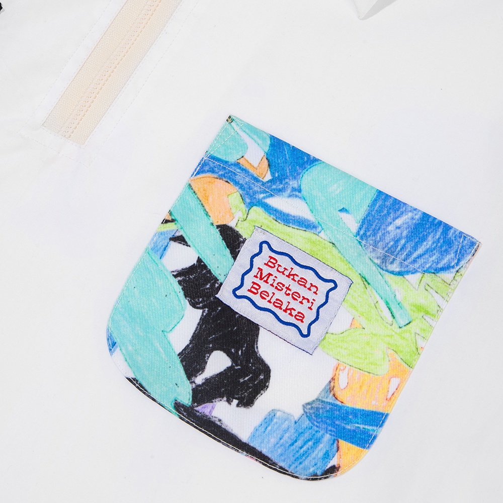 Doodle Camo Halfzip Shirt (Color)