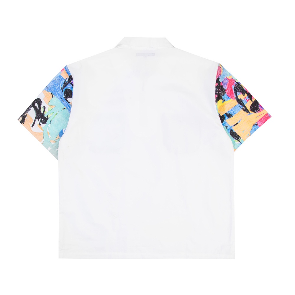 Doodle Camo Halfzip Shirt (Color)