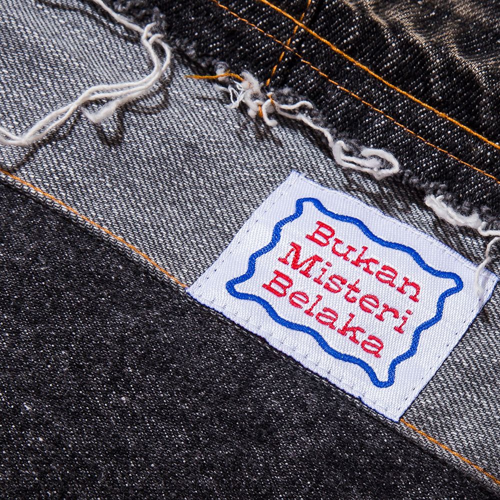Hagi Line Upcycle Sling Bag (Black Denim)