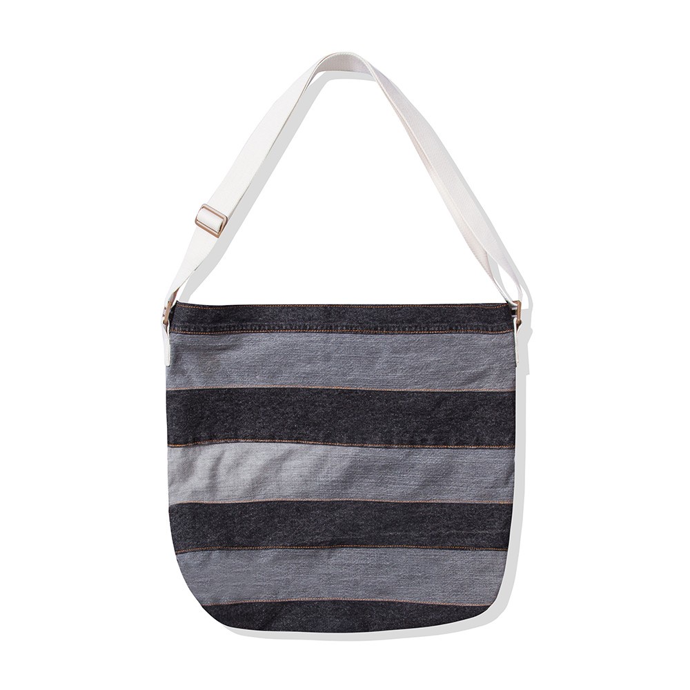 Hagi Line Upcycle Sling Bag (Black Denim)
