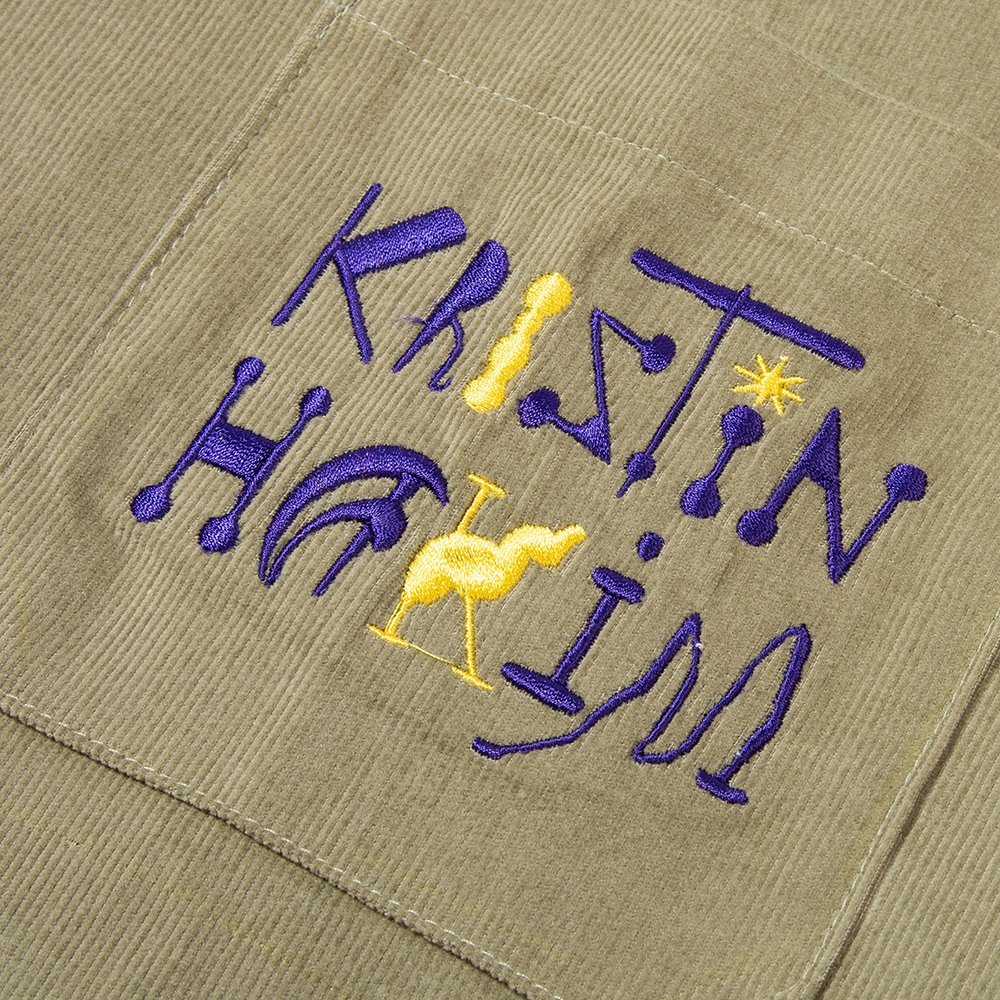 Kristin Hakim Star Rider Corduroy Half-Zip Shirt ( Sage Purple)