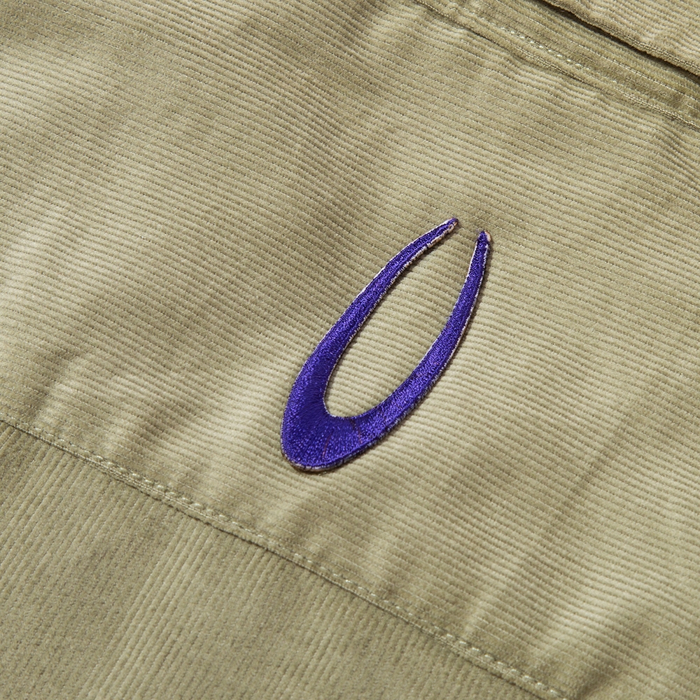 Kristin Hakim Star Rider Corduroy Half-Zip Shirt ( Sage Purple)