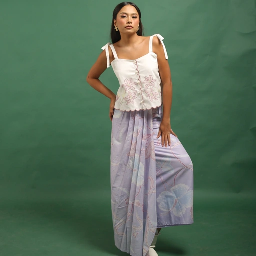 Image of Kartinis Label - AMARA SKIRT - Batik Skirt Asymetric With Encim Motive