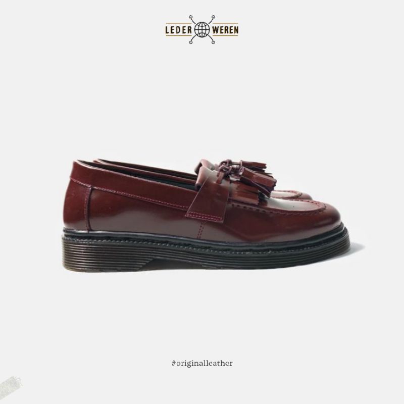 Lederweren - Leder Loafer 2 Burgundy